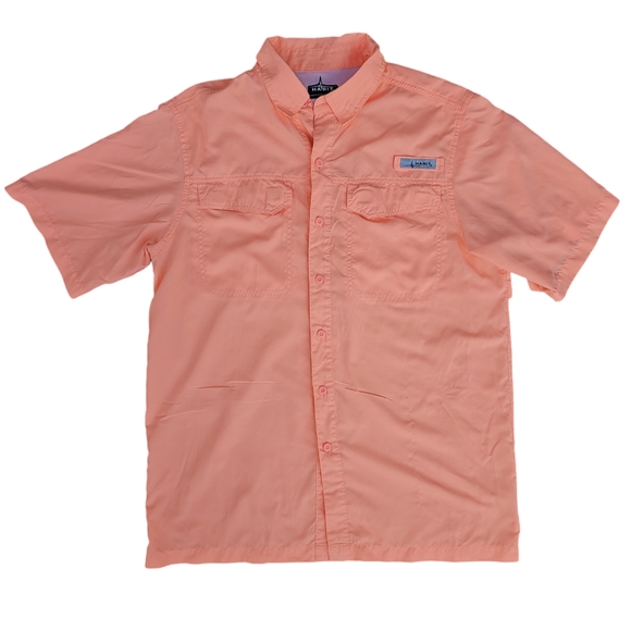 Habit Men's Fishing Short Sleeve Button-up Shirt Lot w/ 40+ Solar Factor Sz M - Picture 2 of 11